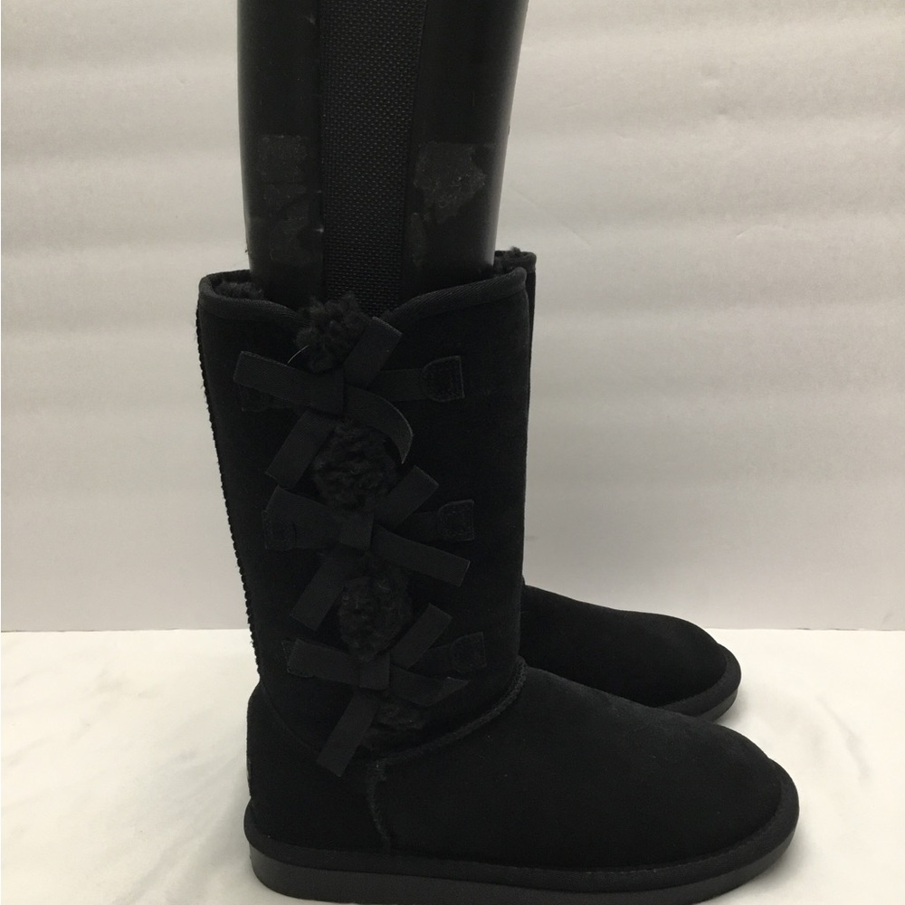 Koolaburra Black Suede Boots with Plush Lining - Picture 16 of 16